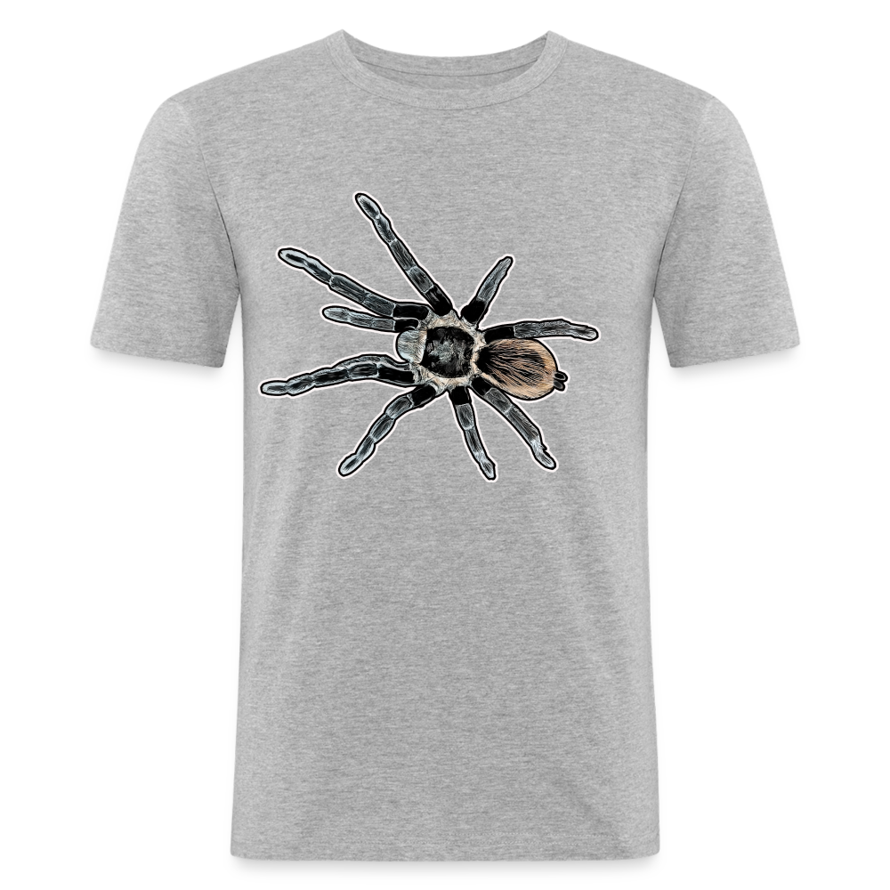 Männer Slim Fit T-Shirt Tliltocatl vagans - Grau meliert