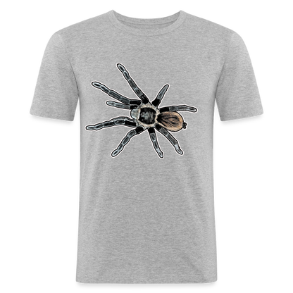 Männer Slim Fit T-Shirt Tliltocatl vagans - Grau meliert