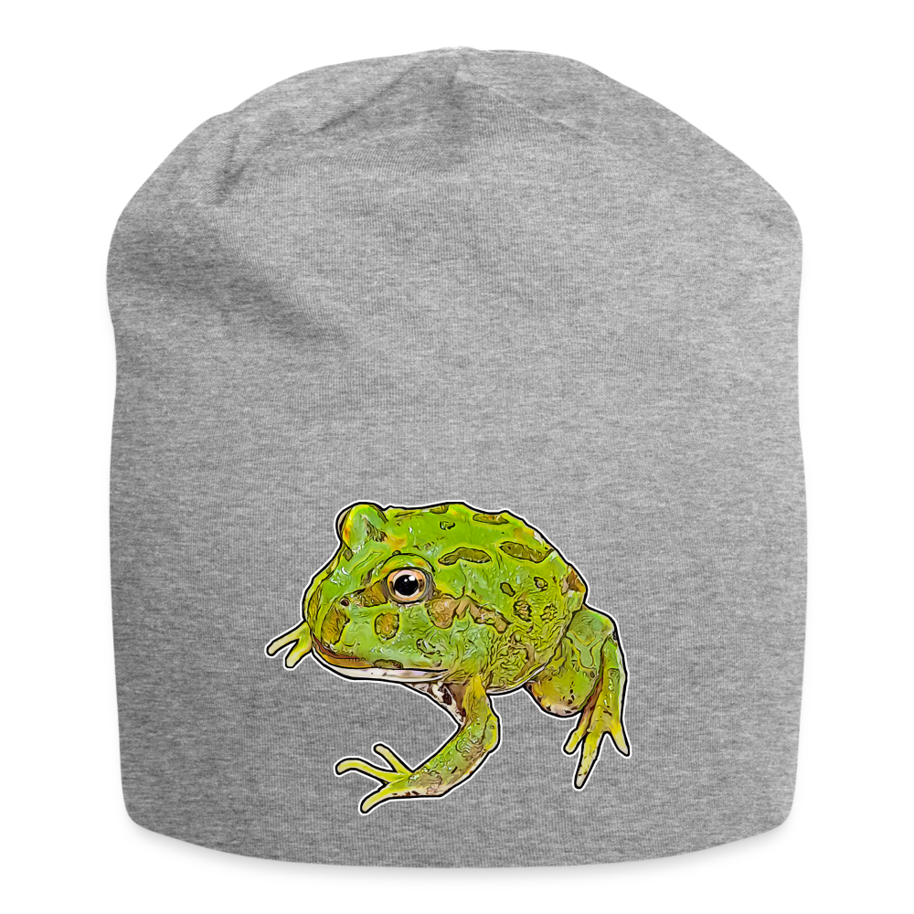 Jersey-Beanie Ceratophrys cranwelli Peppermint Blue - Grau meliert