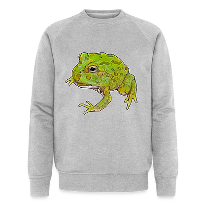 Männer Stanley & Stella Bio-Sweatshirt Ceratophrys cranwelli Peppermint Blue - Grau meliert