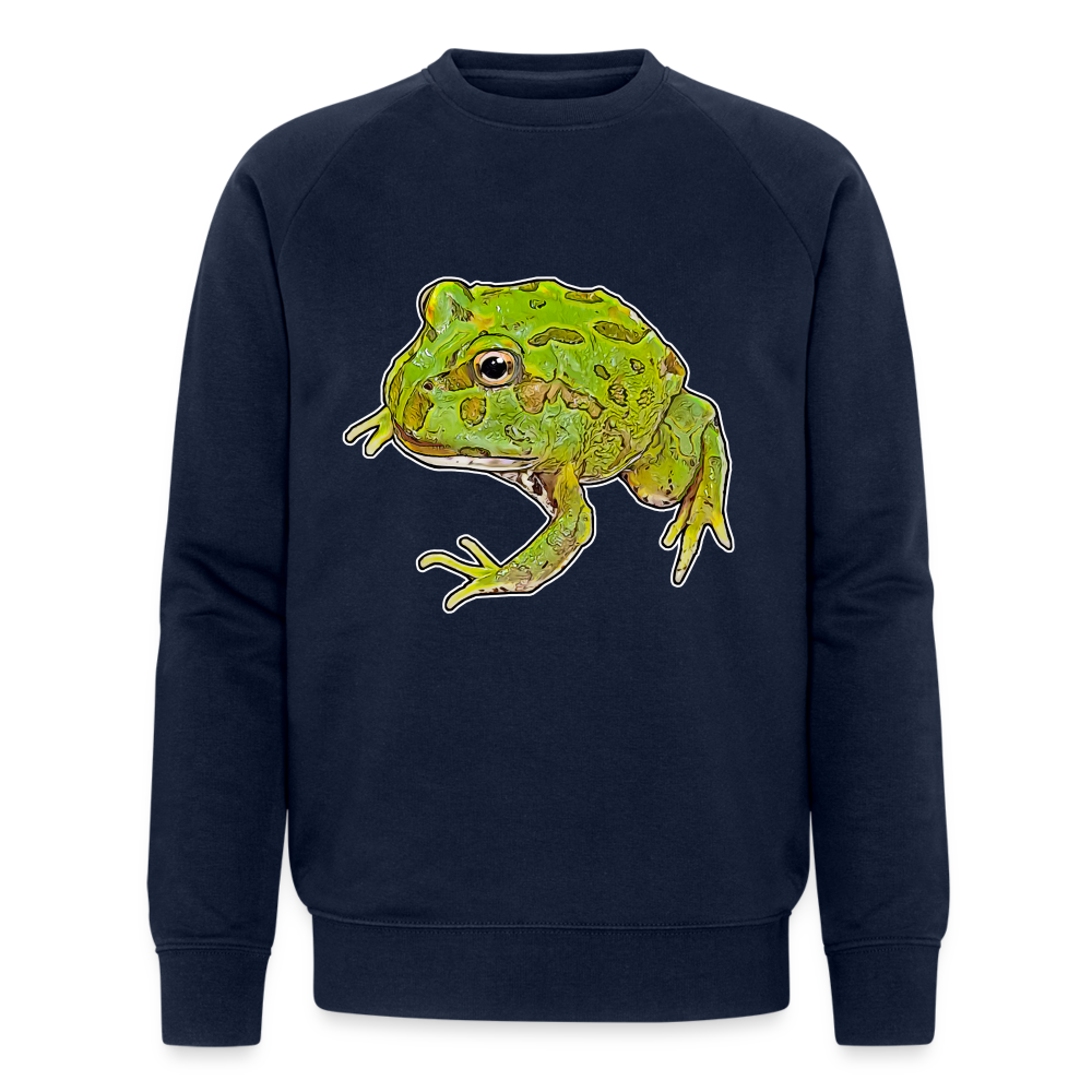 Männer Stanley & Stella Bio-Sweatshirt Ceratophrys cranwelli Peppermint Blue - Navy
