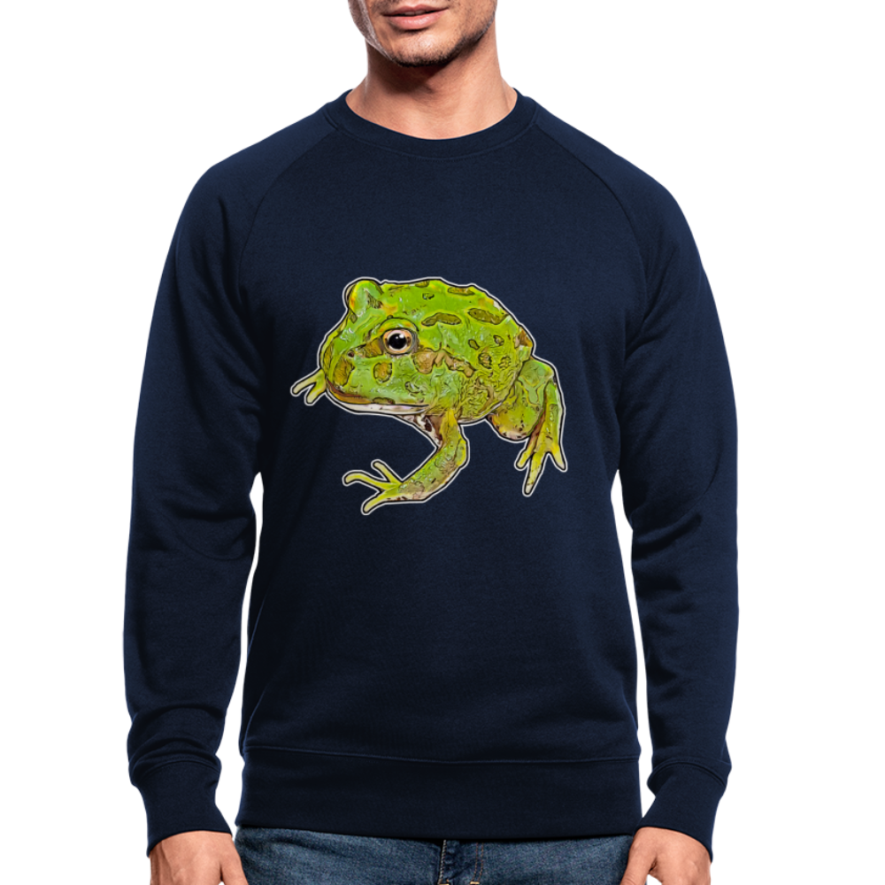 Männer Stanley & Stella Bio-Sweatshirt Ceratophrys cranwelli Peppermint Blue - Navy
