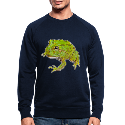 Männer Stanley & Stella Bio-Sweatshirt Ceratophrys cranwelli Peppermint Blue - Navy
