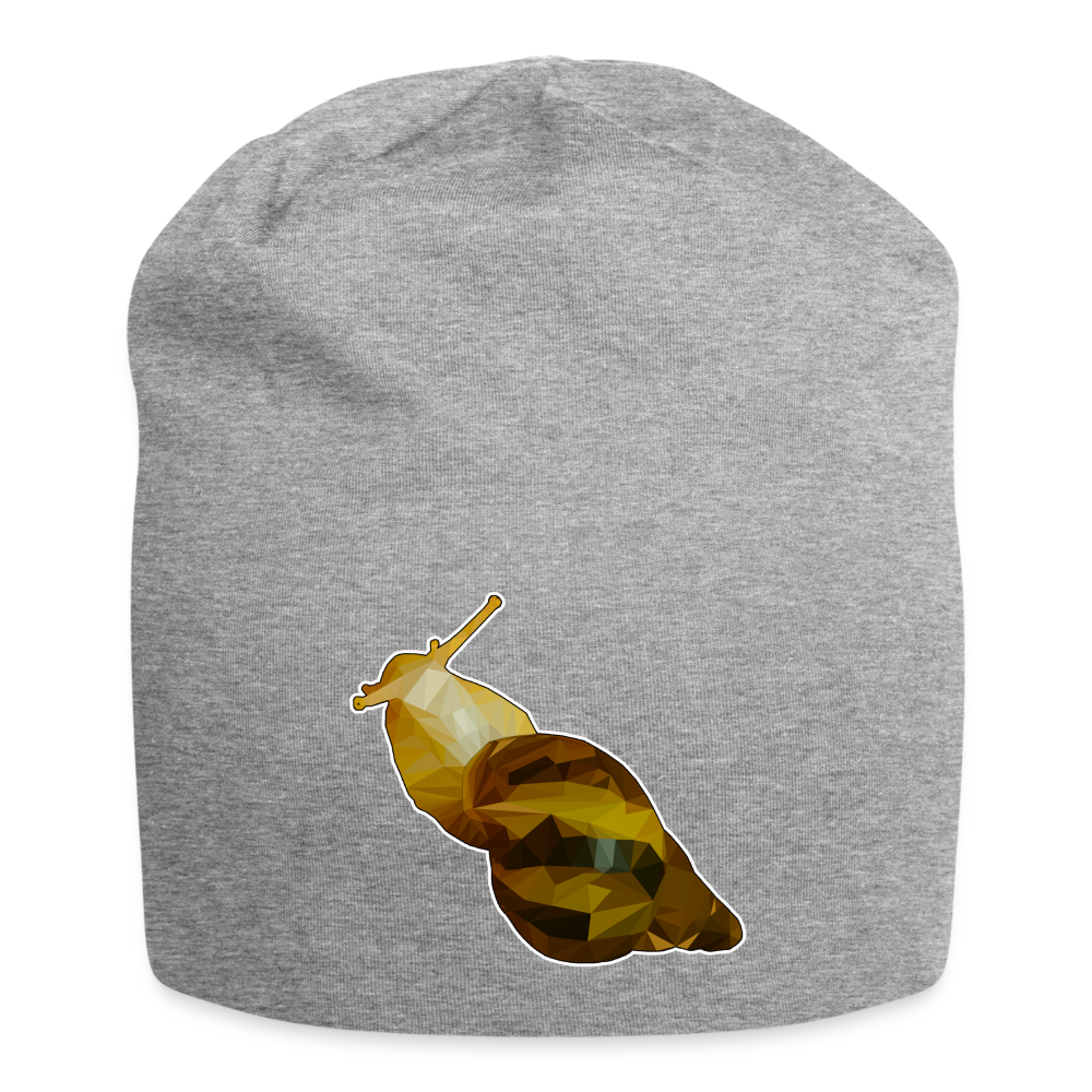 Jersey-Beanie Achatina reticulata Low Poly - Grau meliert