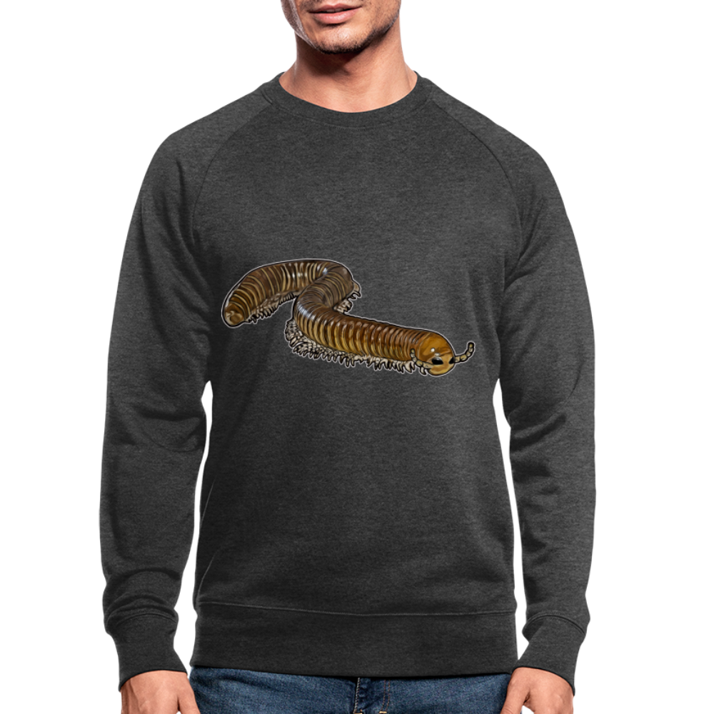Männer Stanley & Stella Bio-Sweatshirt Telodeinopus aoutii - Dunkelgrau meliert