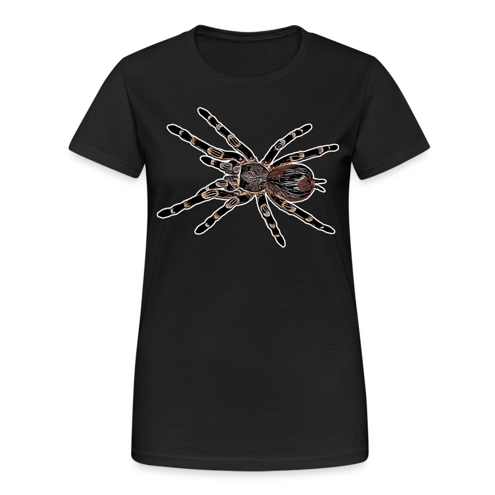 Frauen Gildan Heavy T-Shirt Acanthoscurria geniculata - Schwarz