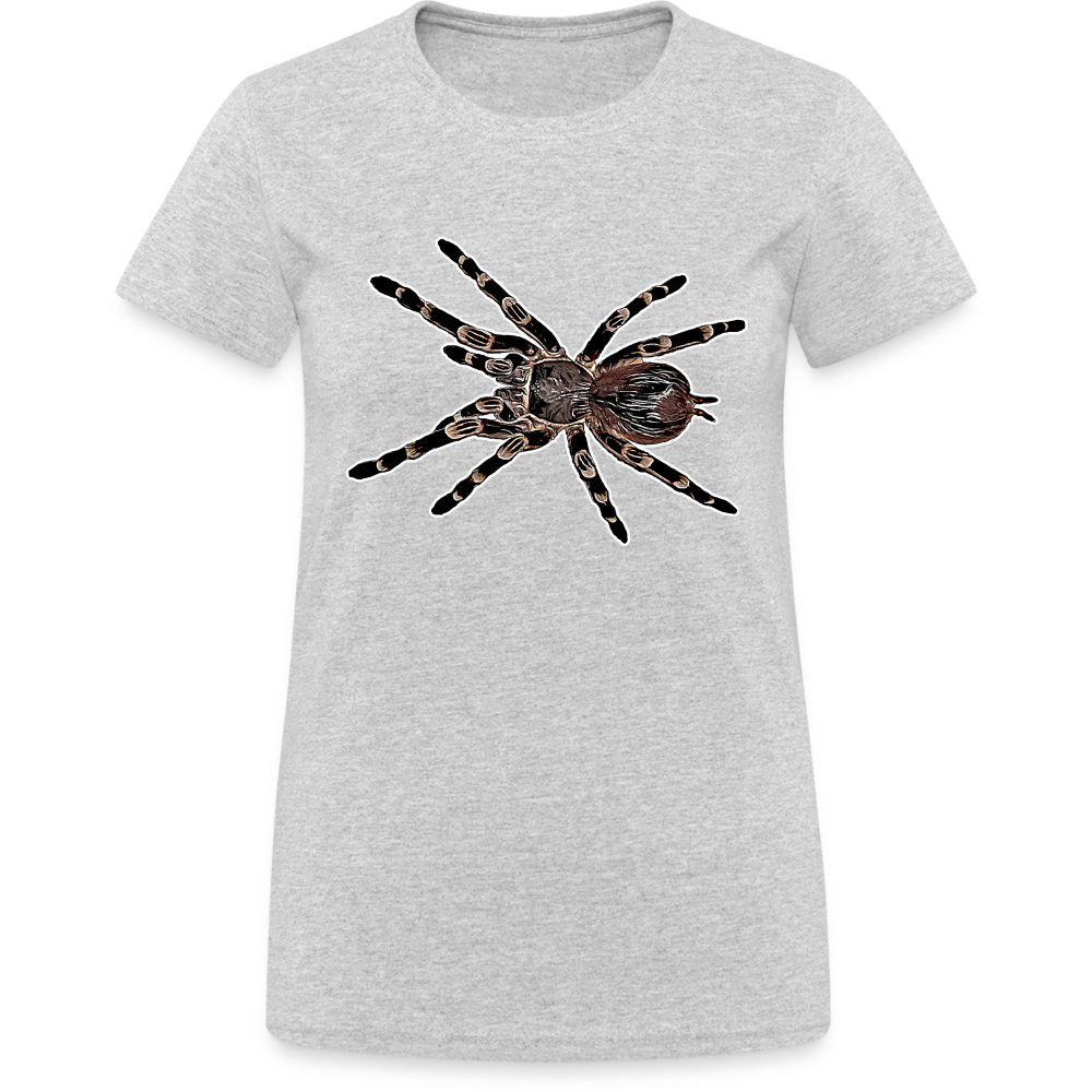 Frauen Gildan Heavy T-Shirt Acanthoscurria geniculata - Grau meliert