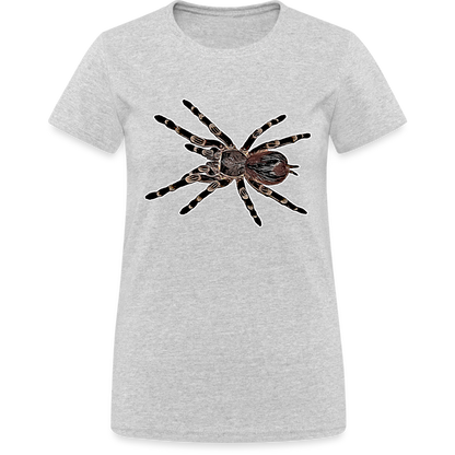 Frauen Gildan Heavy T-Shirt Acanthoscurria geniculata - Grau meliert