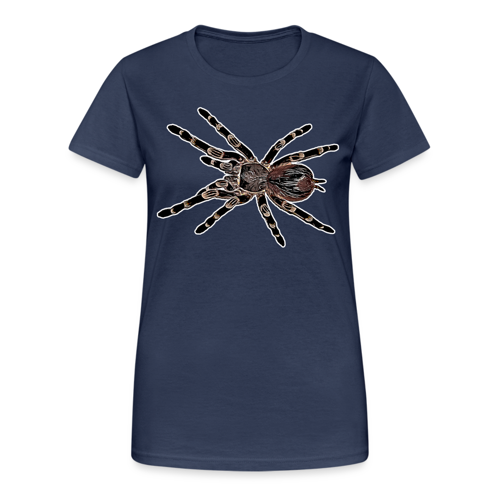 Frauen Gildan Heavy T-Shirt Acanthoscurria geniculata - Navy