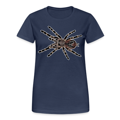 Frauen Gildan Heavy T-Shirt Acanthoscurria geniculata - Navy
