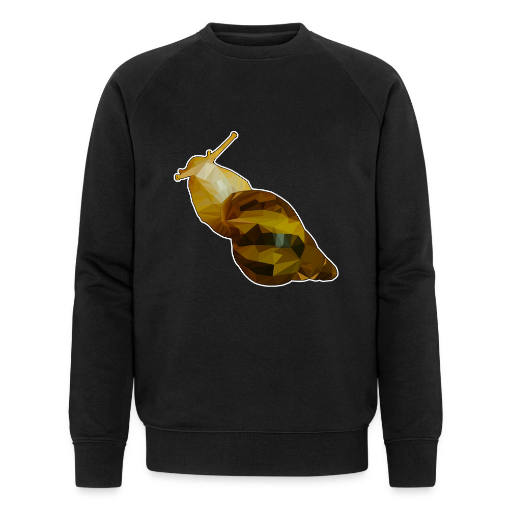 Männer Stanley & Stella Bio-Sweatshirt Achatina reticulata Low Poly - Schwarz