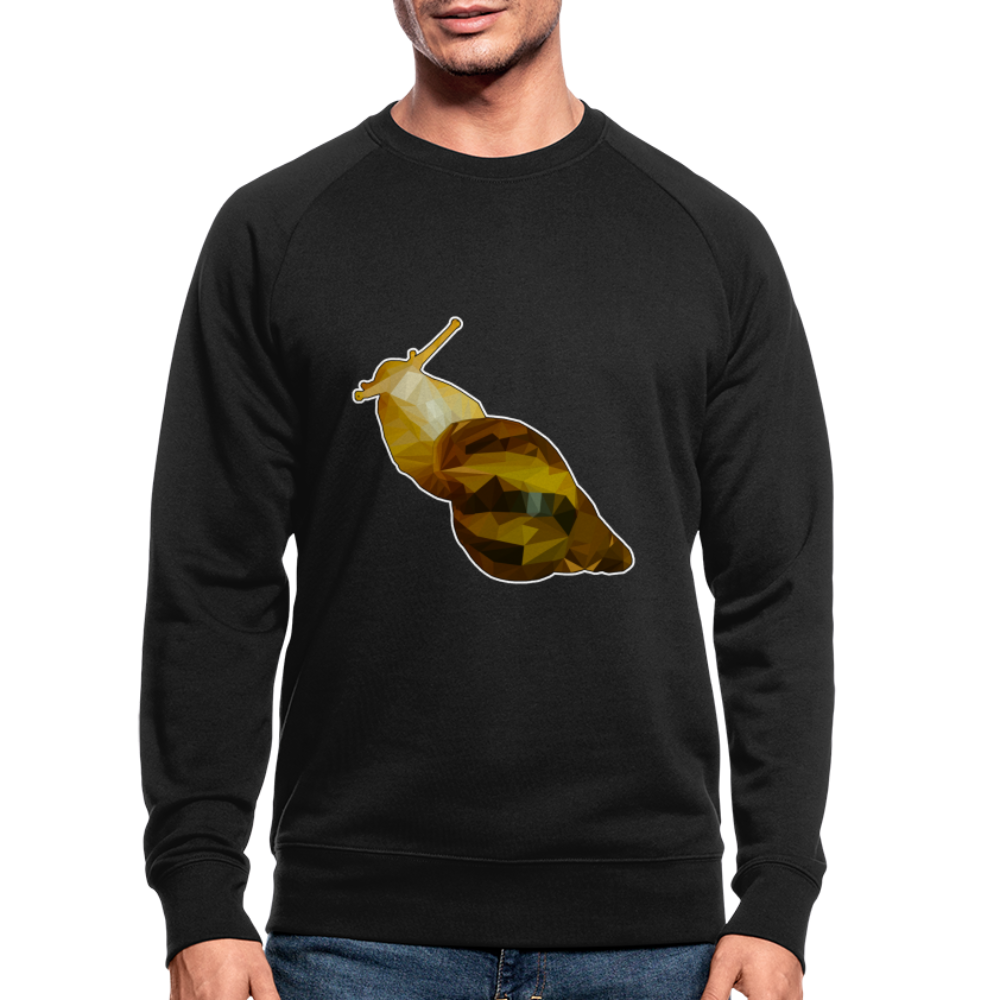 Männer Stanley & Stella Bio-Sweatshirt Achatina reticulata Low Poly - Schwarz