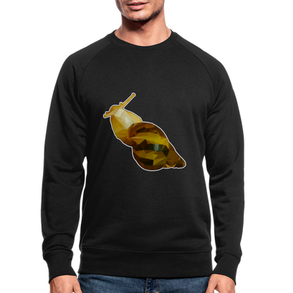 Männer Stanley & Stella Bio-Sweatshirt Achatina reticulata Low Poly - Schwarz