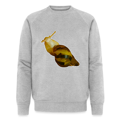 Männer Stanley & Stella Bio-Sweatshirt Achatina reticulata Low Poly - Grau meliert