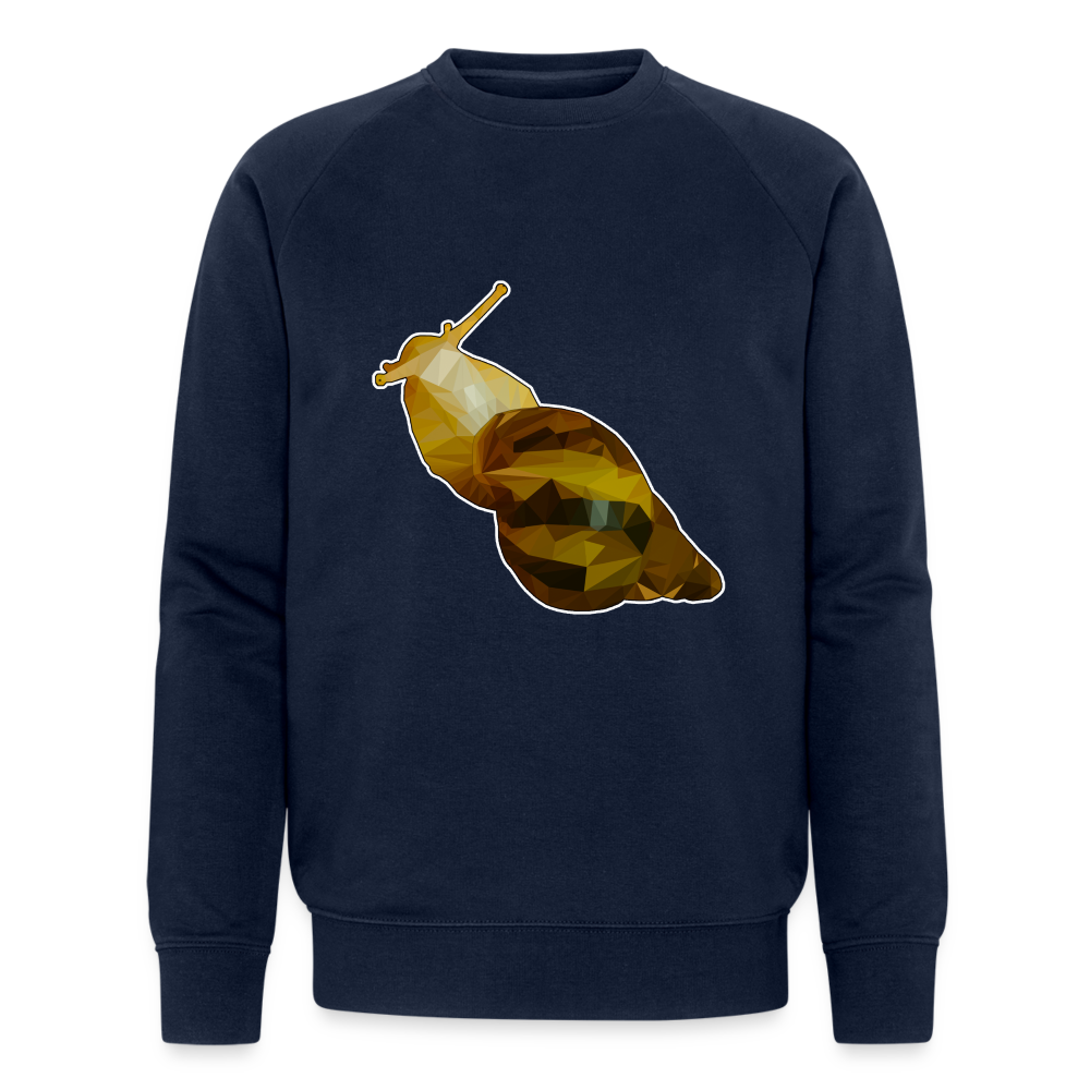 Männer Stanley & Stella Bio-Sweatshirt Achatina reticulata Low Poly - Navy