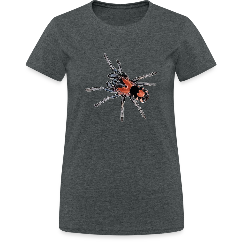 Frauen Gildan Heavy T-Shirt Cyriocosmus elegans - Dunkelgrau meliert