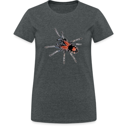 Frauen Gildan Heavy T-Shirt Cyriocosmus elegans - Dunkelgrau meliert
