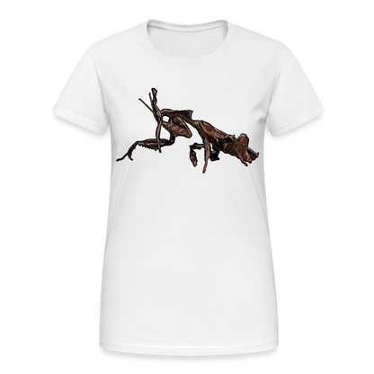 Frauen Gildan Heavy T-Shirt Phyllocrania paradoxa female 2 - weiß