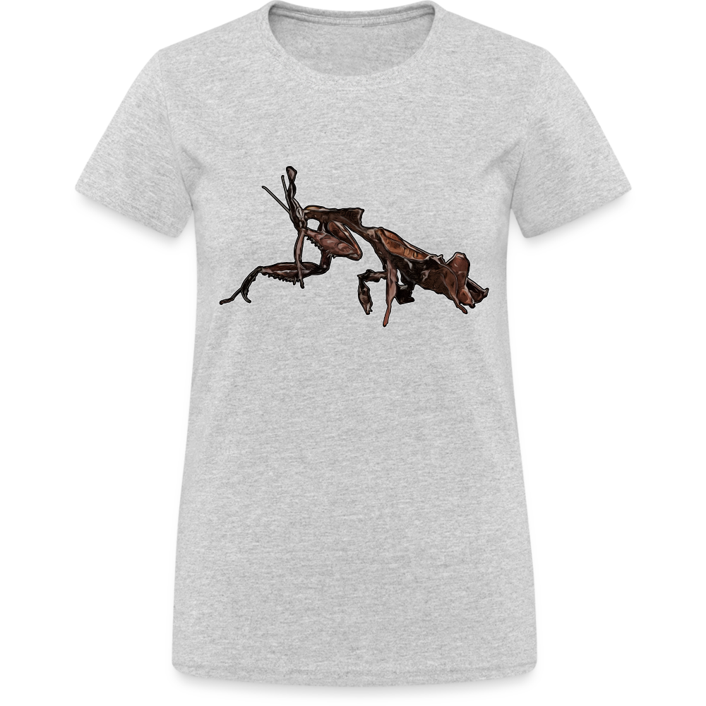 Frauen Gildan Heavy T-Shirt Phyllocrania paradoxa female 2 - Grau meliert