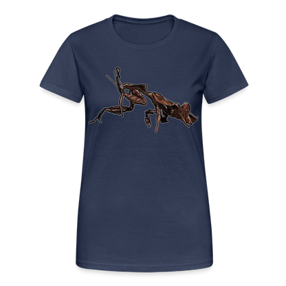 Frauen Gildan Heavy T-Shirt Phyllocrania paradoxa female 2 - Navy