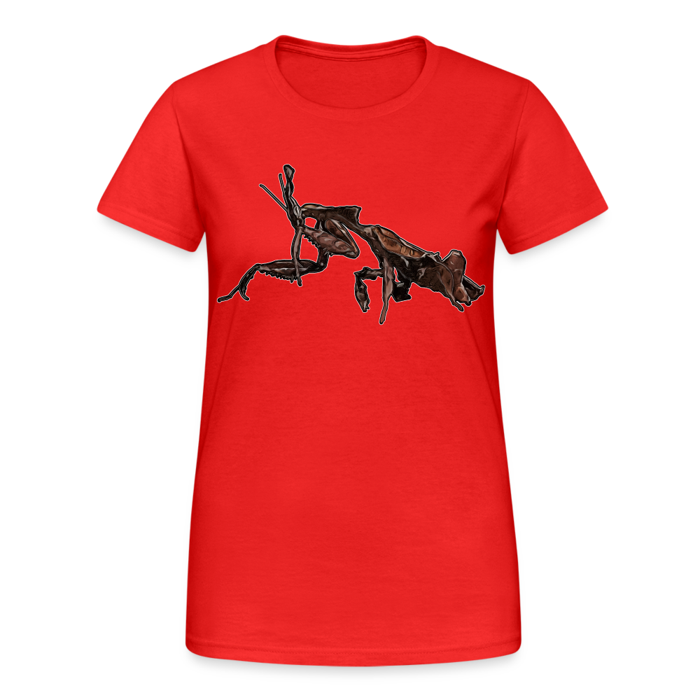 Frauen Gildan Heavy T-Shirt Phyllocrania paradoxa female 2 - Rot