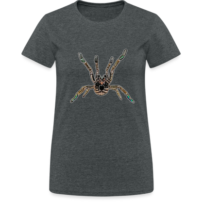 Frauen Gildan Heavy T-Shirt Pterinochilus murinus tcf - Dunkelgrau meliert
