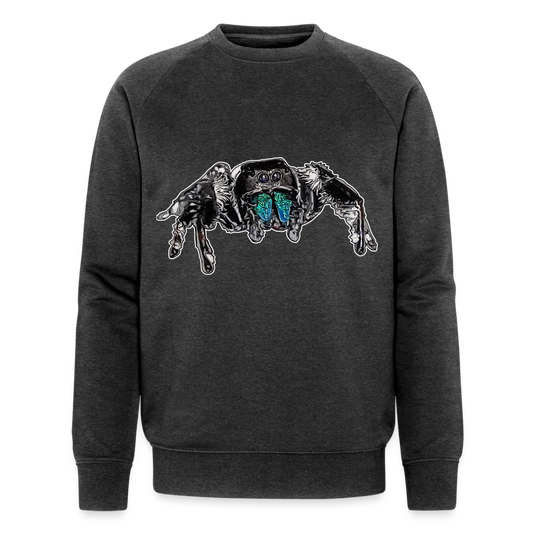 Männer Stanley & Stella Bio-Sweatshirt Phidippus regius Everglades male - Dunkelgrau meliert