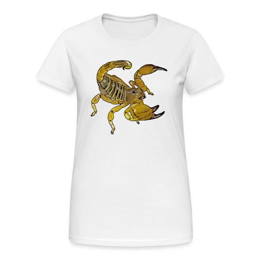 Frauen Gildan Heavy T-Shirt Scorpio maurus palmatus - weiß
