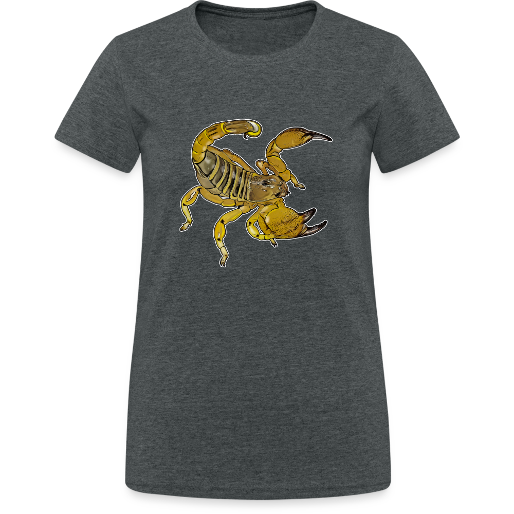 Frauen Gildan Heavy T-Shirt Scorpio maurus palmatus - Dunkelgrau meliert