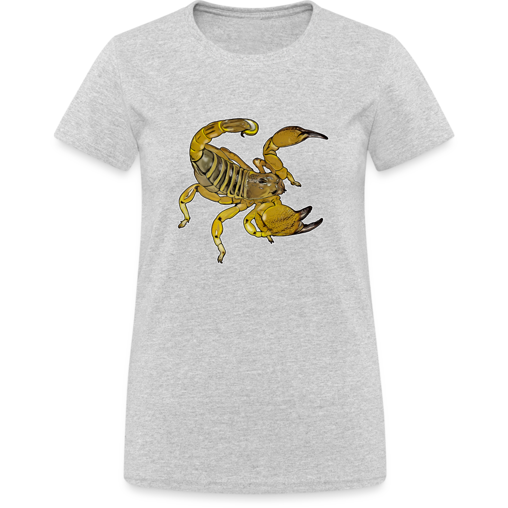 Frauen Gildan Heavy T-Shirt Scorpio maurus palmatus - Grau meliert