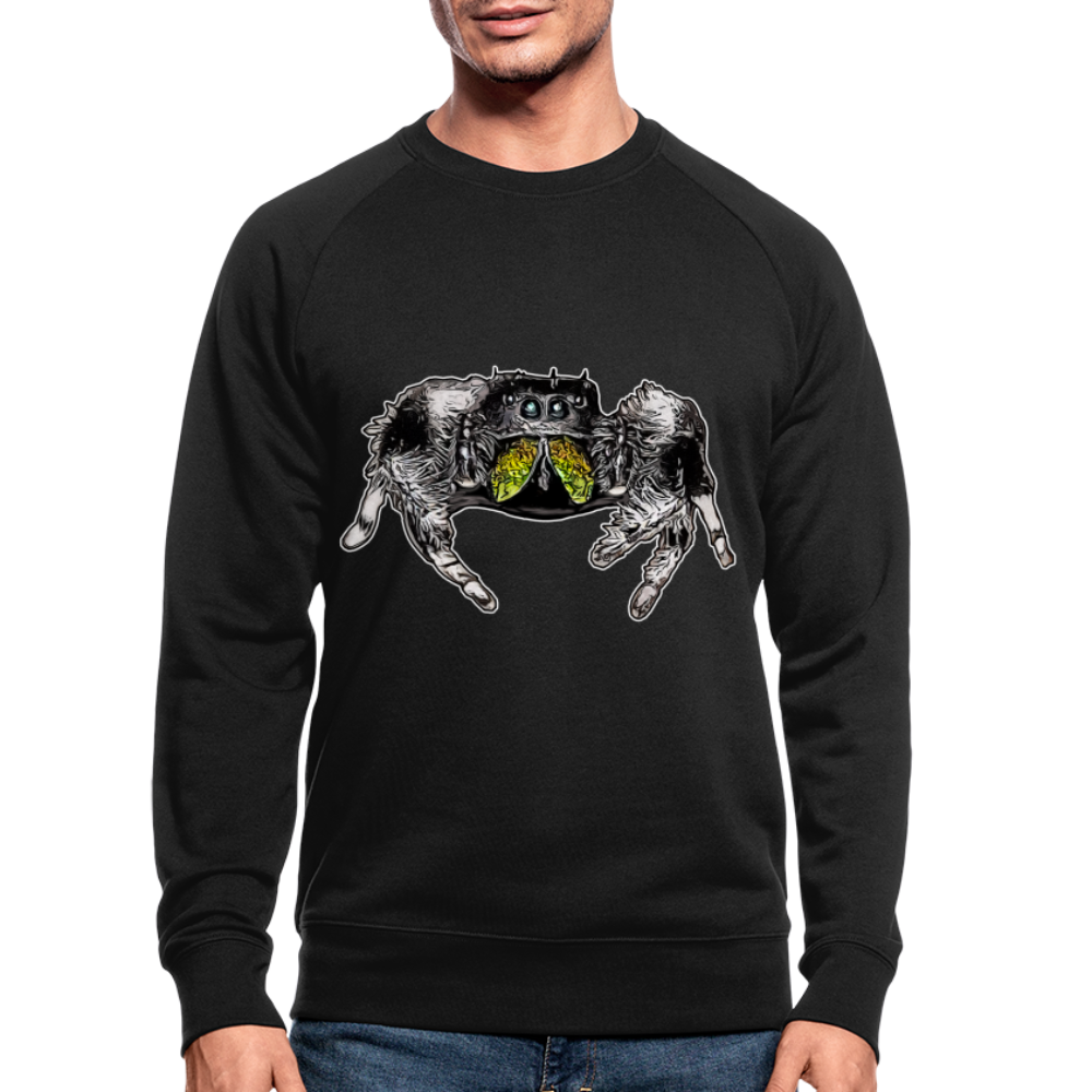 Männer Stanley & Stella Bio-Sweatshirt Phidippus regius Rastafari male - Schwarz