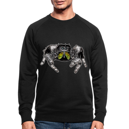 Männer Stanley & Stella Bio-Sweatshirt Phidippus regius Rastafari male - Schwarz