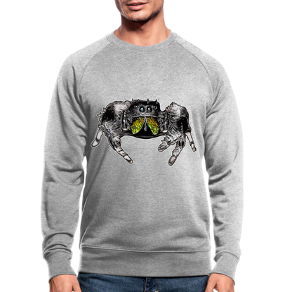 Männer Stanley & Stella Bio-Sweatshirt Phidippus regius Rastafari male - Grau meliert