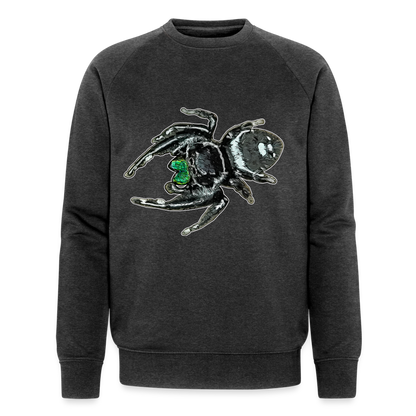 Männer Stanley & Stella Bio-Sweatshirt Phidippus regius White Bahamas male - Dunkelgrau meliert