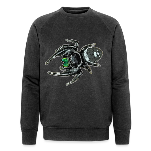 Männer Stanley & Stella Bio-Sweatshirt Phidippus regius White Bahamas male - Dunkelgrau meliert