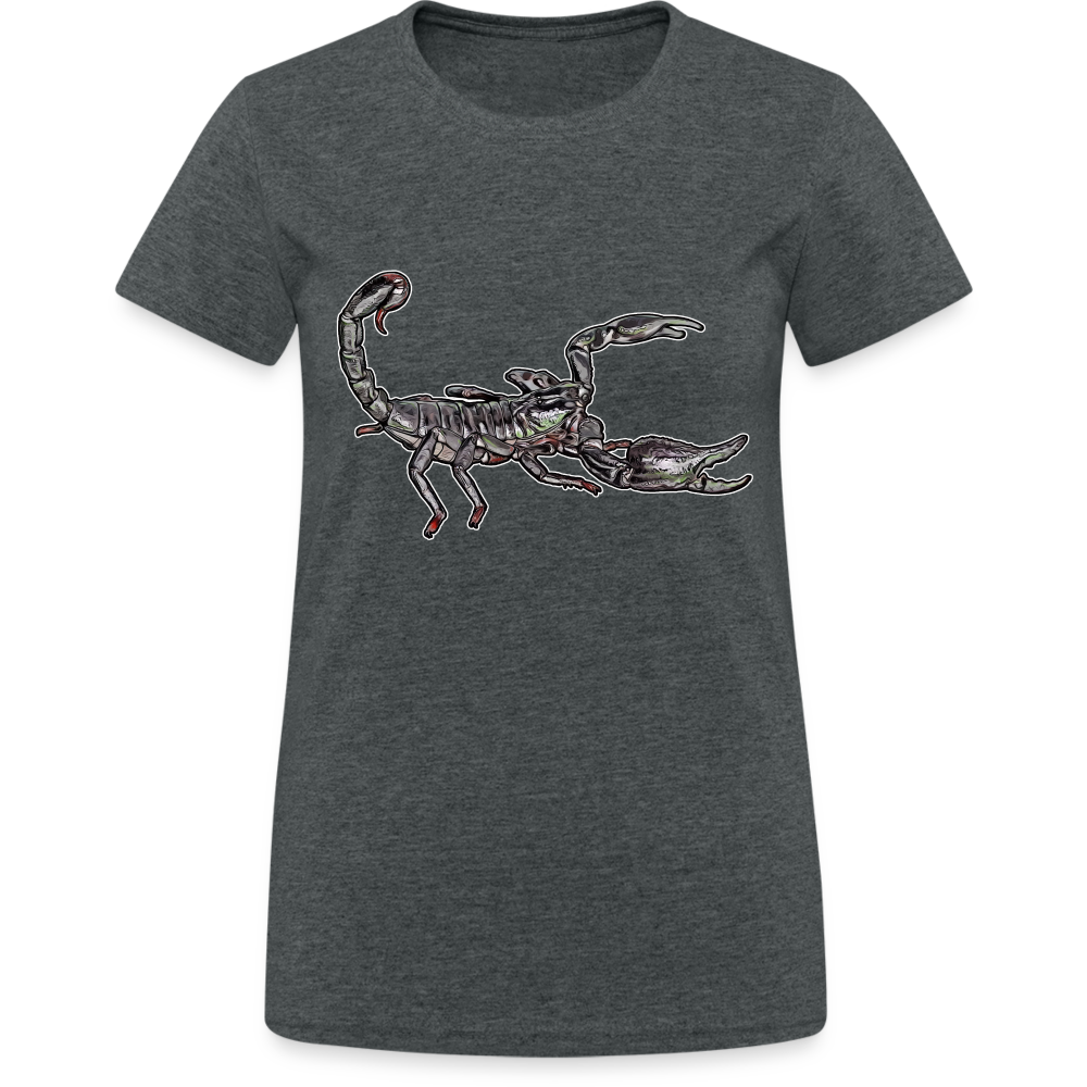 Frauen Gildan Heavy T-Shirt Heterometrus silenus - Dunkelgrau meliert