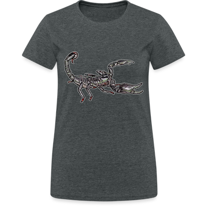 Frauen Gildan Heavy T-Shirt Heterometrus silenus - Dunkelgrau meliert