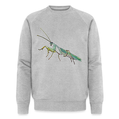 Männer Stanley & Stella Bio-Sweatshirt Sphodromantis lineola male - Grau meliert