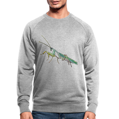 Männer Stanley & Stella Bio-Sweatshirt Sphodromantis lineola male - Grau meliert