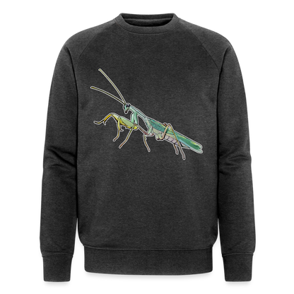 Männer Stanley & Stella Bio-Sweatshirt Sphodromantis lineola male - Dunkelgrau meliert