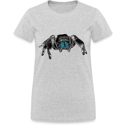 Frauen Gildan Heavy T-Shirt - Grau meliert