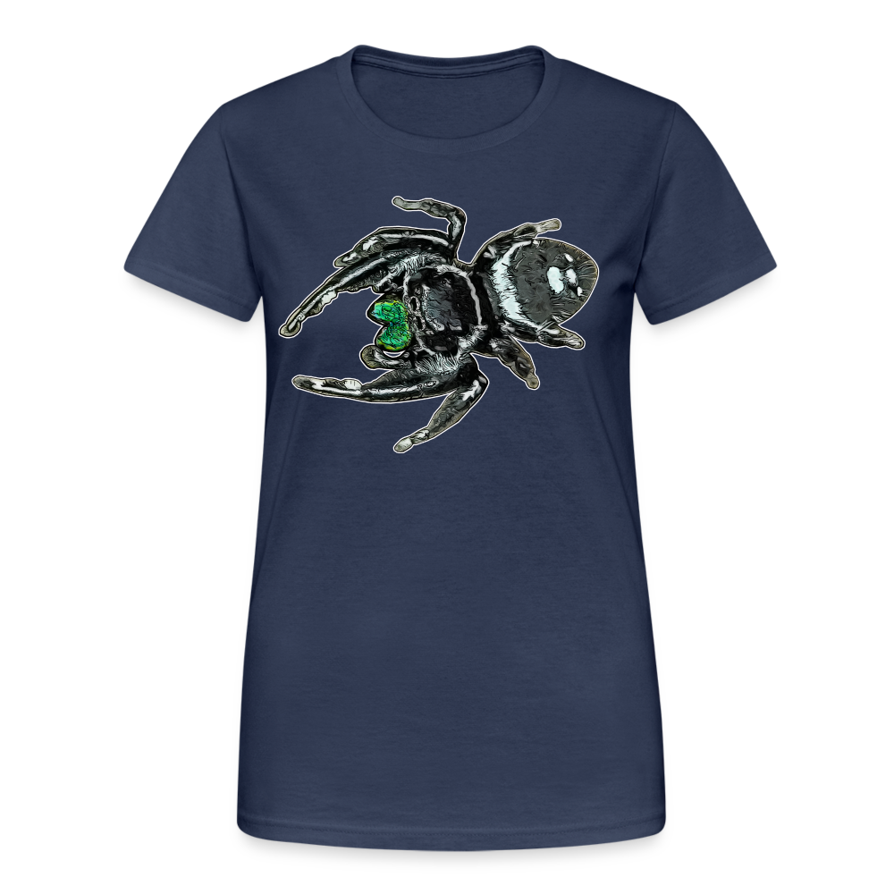 Frauen Gildan Heavy T-Shirt Phidippus regius White Bahamas male - Navy