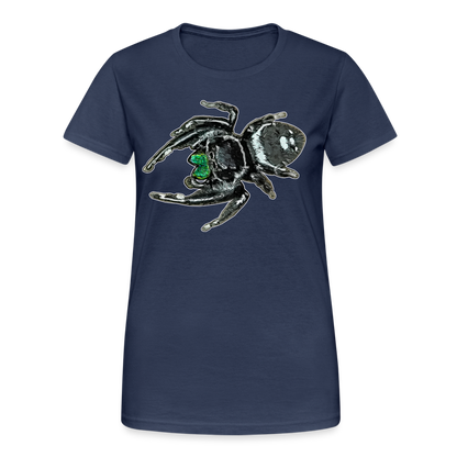Frauen Gildan Heavy T-Shirt Phidippus regius White Bahamas male - Navy