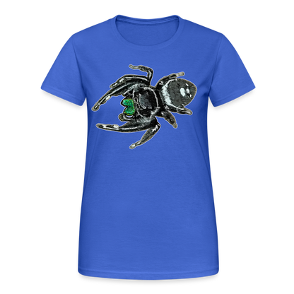 Frauen Gildan Heavy T-Shirt Phidippus regius White Bahamas male - Königsblau