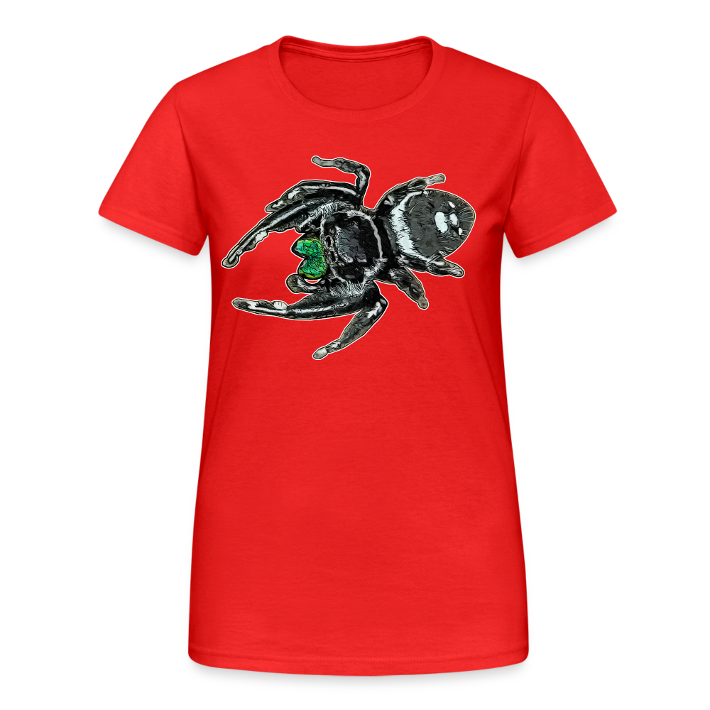 Frauen Gildan Heavy T-Shirt Phidippus regius White Bahamas male - Rot