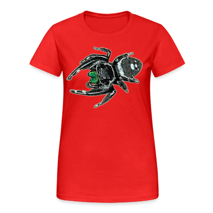 Frauen Gildan Heavy T-Shirt Phidippus regius White Bahamas male - Rot