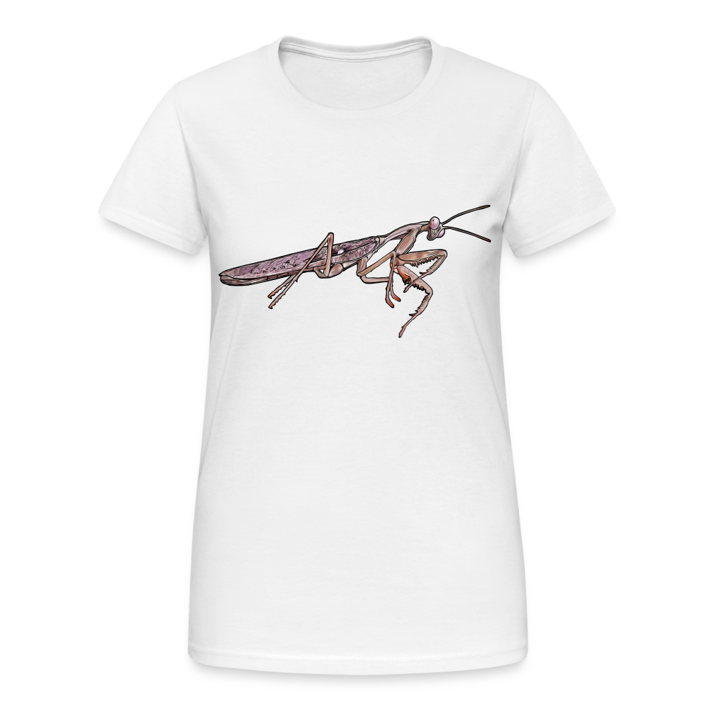 Frauen Gildan Heavy T-Shirt Rhombodera kirbyi male - weiß