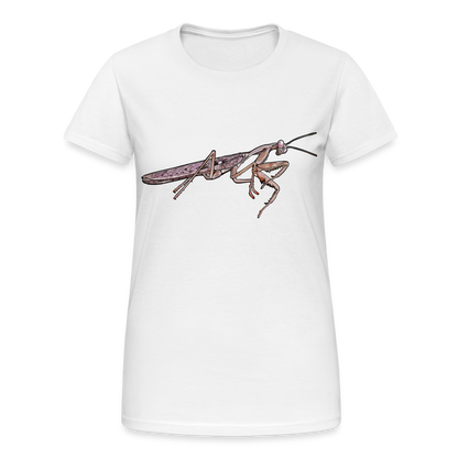 Frauen Gildan Heavy T-Shirt Rhombodera kirbyi male - weiß