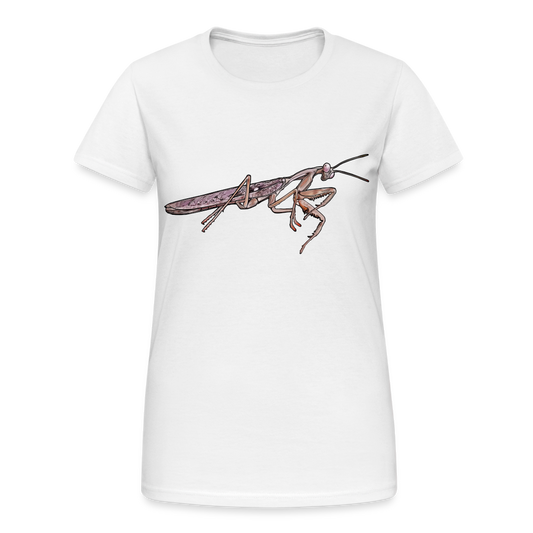 Frauen Gildan Heavy T-Shirt Rhombodera kirbyi male - weiß