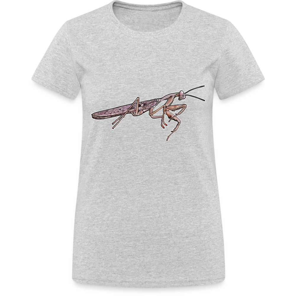 Frauen Gildan Heavy T-Shirt Rhombodera kirbyi male - Grau meliert